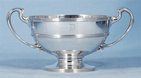 A George V Scottish silver four piece tea set,by John Alexander Fettes, gross weight 83.9oz/2612 grams.